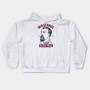 Vintage Barber Shop Haricuts and Shave Kids Hoodie